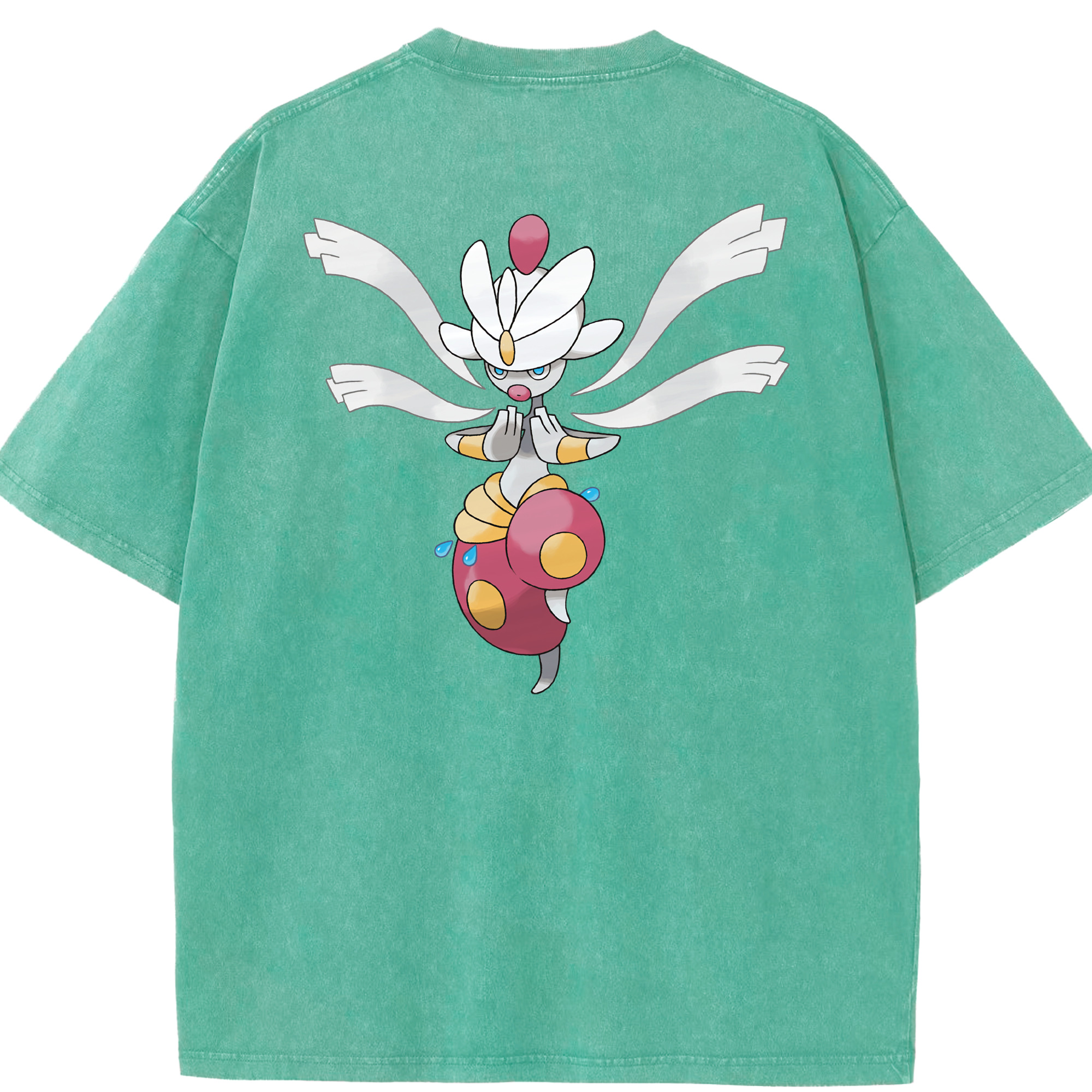 （画像用） ポケットモンスター Pokémon 綿100% ヴィンテージ風 半袖Tシャツ（背面プリント）